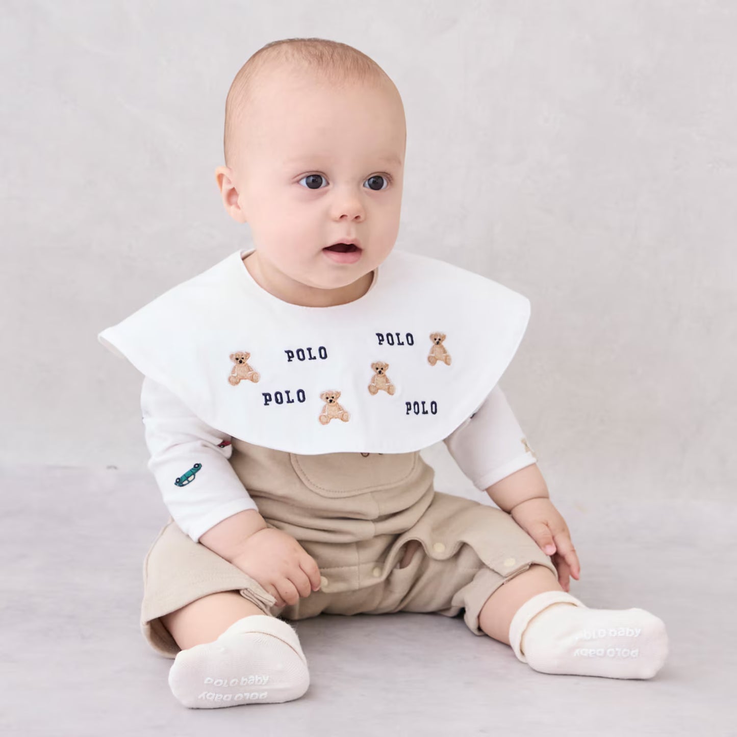 日本童裝 pe#main x POLO 連衣兩件套裝 70-80cm 男童款 初生嬰兒 秋季 Jumpsuit