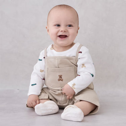 日本童裝 pe#main x POLO 連衣兩件套裝 70-80cm 男童款 初生嬰兒 秋季 Jumpsuit