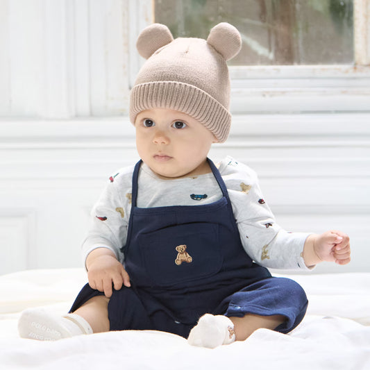 日本童裝 pe#main x POLO 連衣兩件套裝 70-80cm 男童款 初生嬰兒 秋季 Jumpsuit