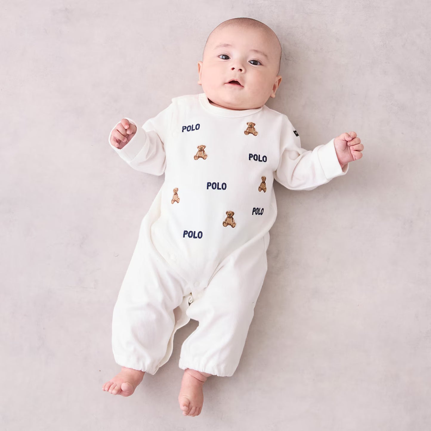 日本童裝 pe#main x POLO 連衣 50-60cm 男童款/女童款 初生嬰兒 秋季 Jumpsuit