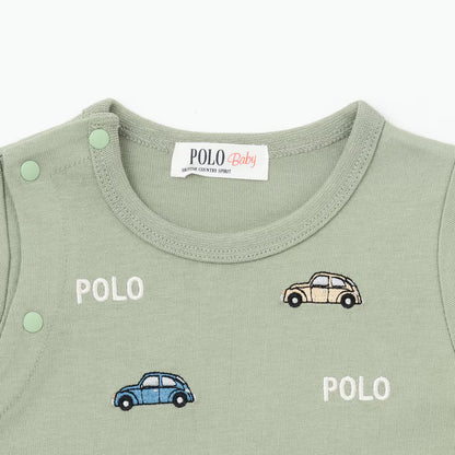 日本童裝 pe#main x POLO 連衣 50-60cm 男童款/女童款 初生嬰兒 秋季 Jumpsuit