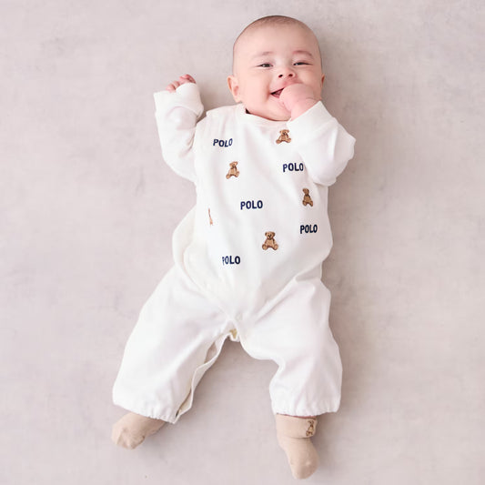 日本童裝 pe#main x POLO 連衣 50-60cm 男童款/女童款 初生嬰兒 秋季 Jumpsuit