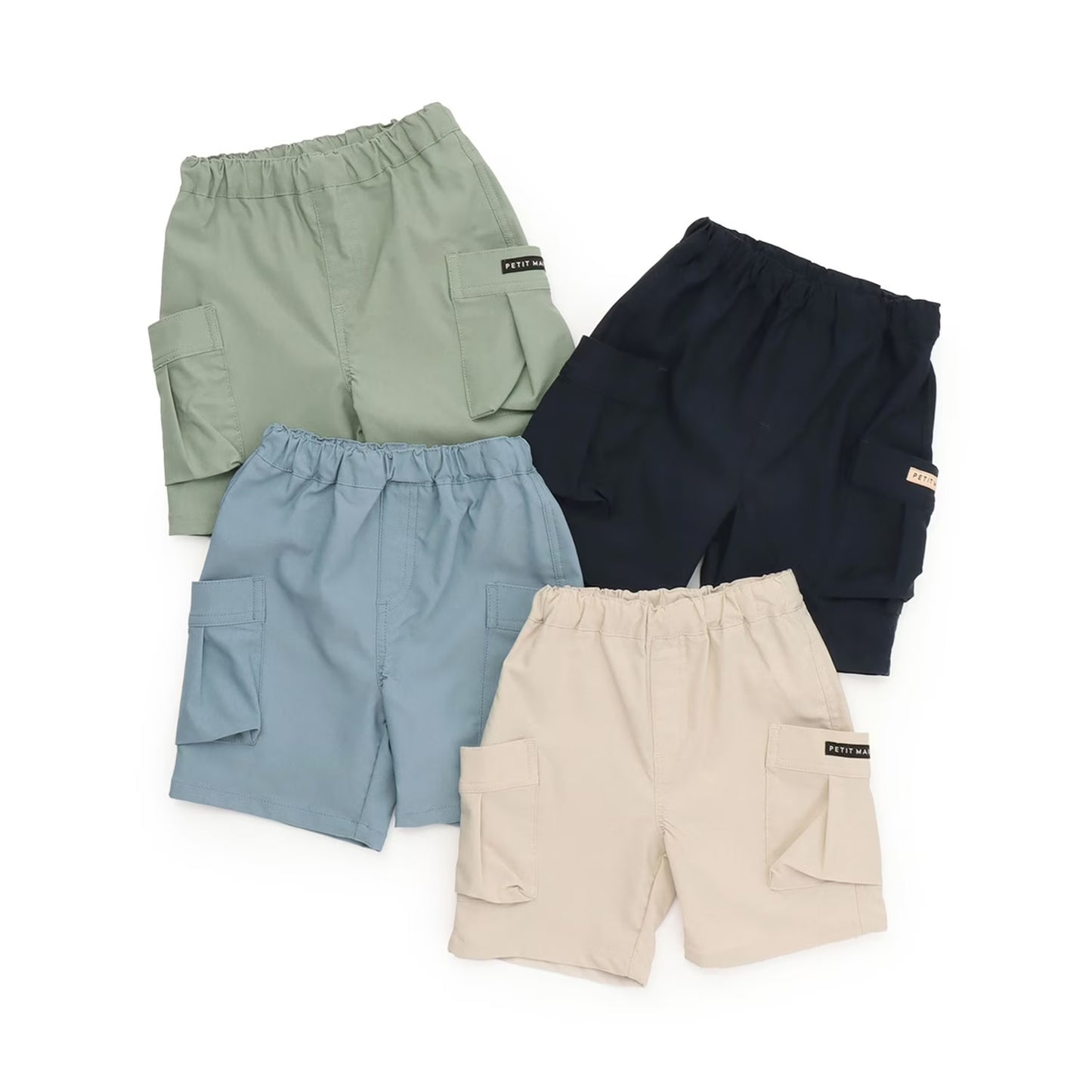 日本童裝 pe#main 斜紋工裝口袋短褲 80-130cm 男童款 夏季 PANTS