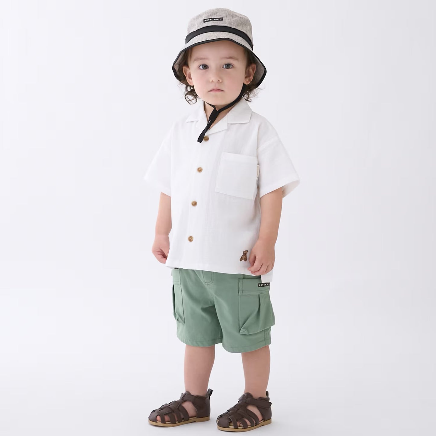 日本童裝 pe#main 斜紋工裝口袋短褲 80-130cm 男童款 夏季 PANTS