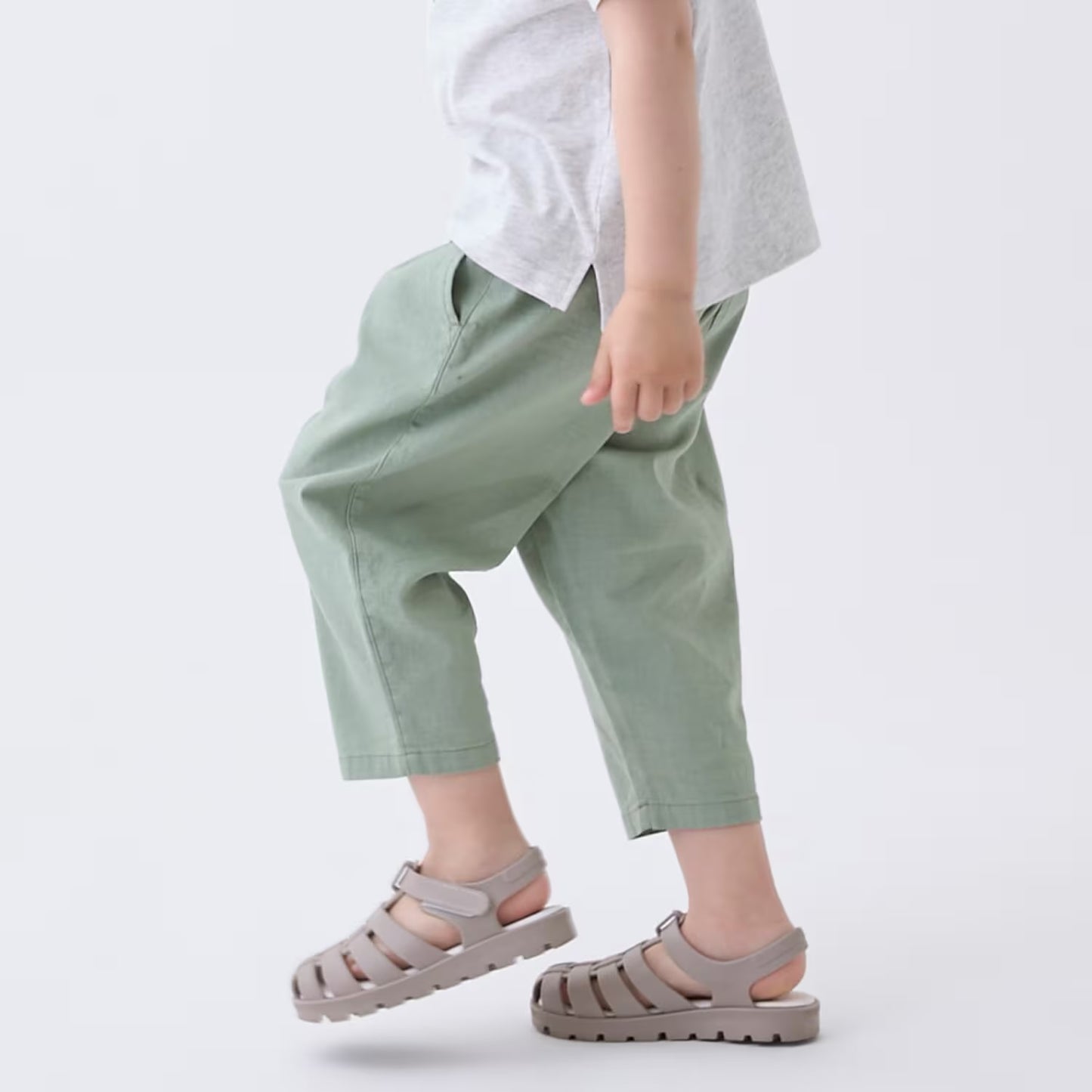 日本童裝 pe#main 寬鬆八分長褲 80-130cm 男童款 夏季 PANTS