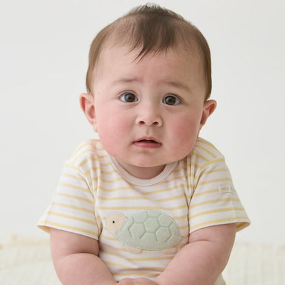 日本童裝 pe#main 【有機】海洋生物連衣 70-80cm 男童款 初生嬰兒 夏季 Jumpsuit