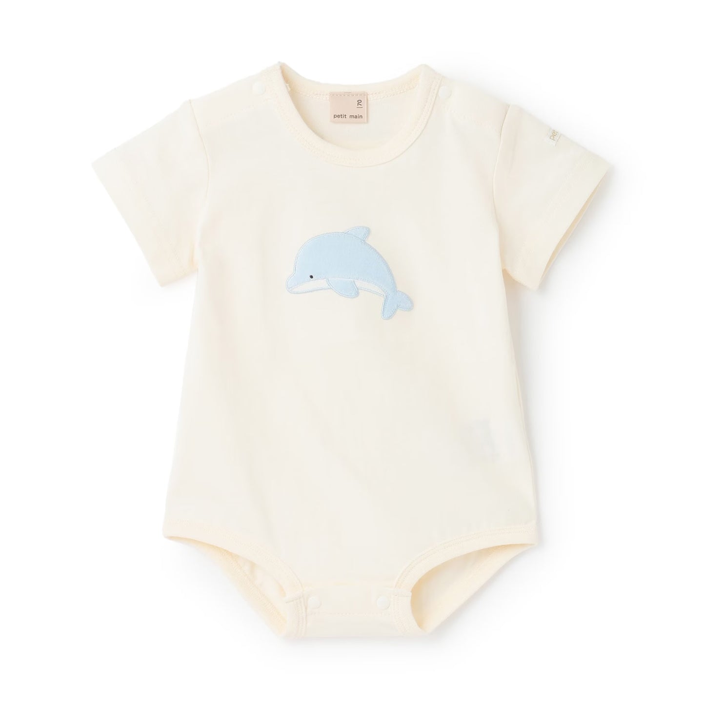 日本童裝 pe#main 【有機】海洋生物連衣 70-80cm 男童款 初生嬰兒 夏季 Jumpsuit