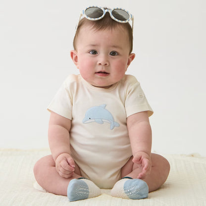 日本童裝 pe#main 【有機】海洋生物連衣 70-80cm 男童款 初生嬰兒 夏季 Jumpsuit