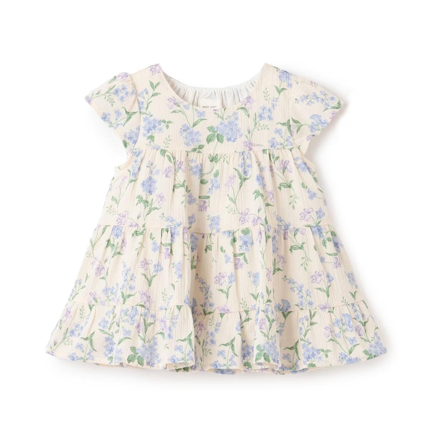 日本童裝 pe#main 接觸冷感 楊柳裙邊長衫 80-130cm 女童款 夏季 TOPS