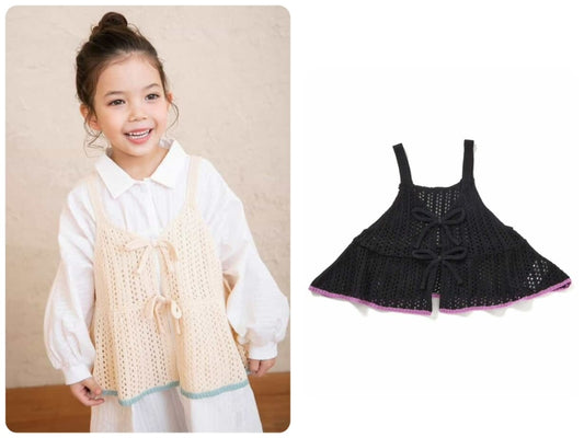 Japanese children's clothing BREEZE suspender knit top 80-140cm boys' summer TOPS 