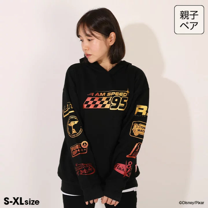 日本童裝 BDL x Disney 親子裝 Cars印花連帽衛衣 S-XL 大人款 冬季 TOPS
