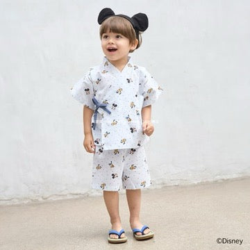 Japanese children's clothing pe#main x Diseny Jinbei Japanese Kimono 80-130cm Boys/Girls Summer TOPS PANTS Japanese Summer Festival Special 