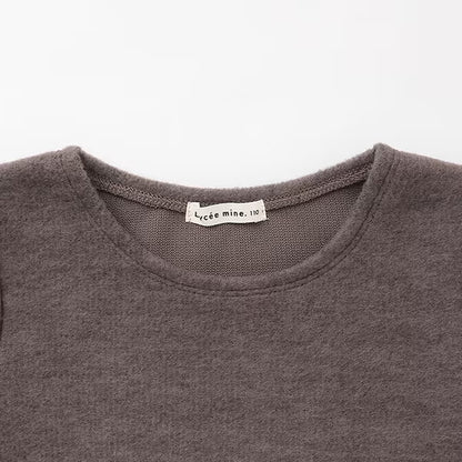 日本童裝 Ly# mine 蓬鬆拉絨短袖上衣 110-150cm 女童款 秋季 TOPS