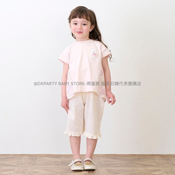 日本童裝 pe#main 七分長褲 80-120cm 女童款 夏季 PANTS