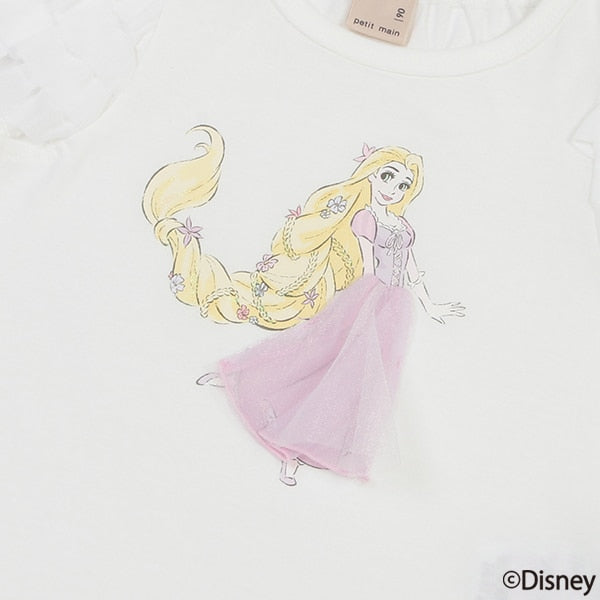 日本童裝 pe#main x Disney  公主紗袖上衣 80-130cm 女童款 夏季 TOPS