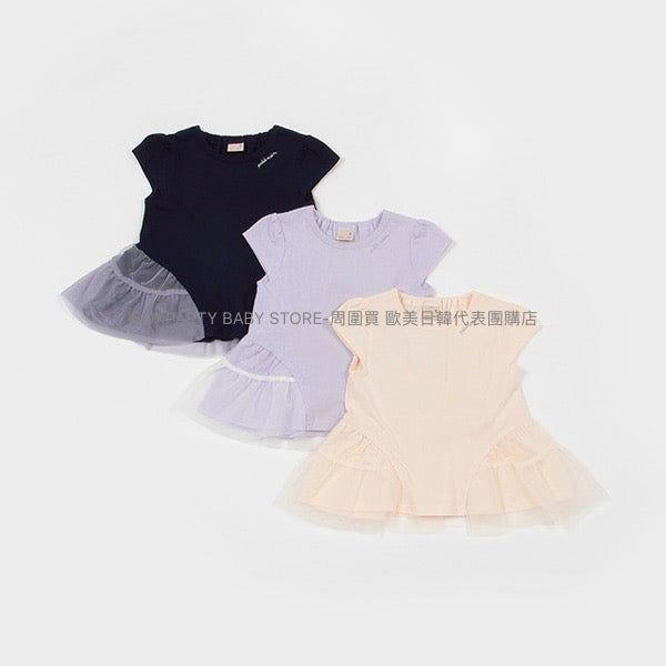 日本童裝 pe#main 接觸冷感 薄紗上衣 80-130cm 女童款 夏季 TOPS