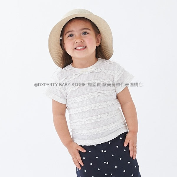 日本童裝 pe#main 皺皺紋上衣 80-130cm 女童款 夏季 TOPS