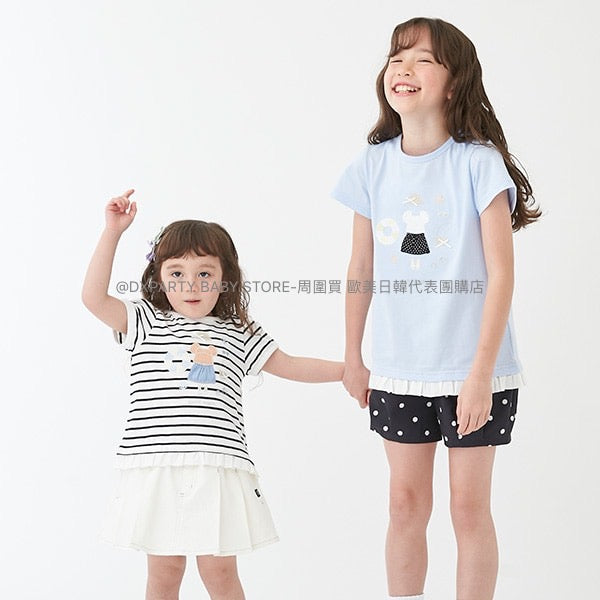 日本童裝 pe#main 接觸冷感 沙灘主題短袖上衣 80-130cm 女童款 夏季 TOPS