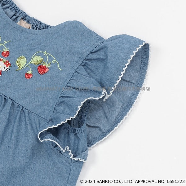 日本童裝 pe#main x Sanrio 刺繡花紋上衣 80-130cm 女童款 夏季 TOPS