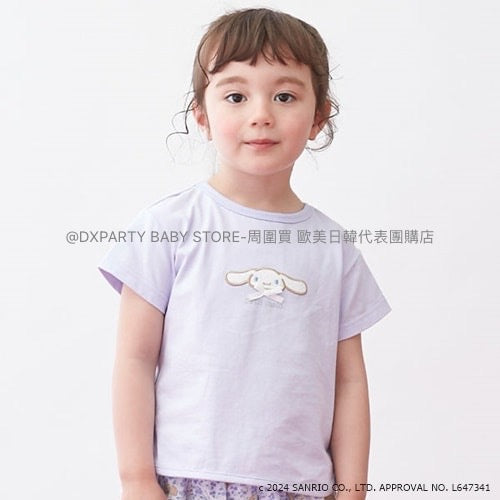 日本童裝 pe#main x Sanrio 刺繡圖案上衣 80-130cm 女童款 夏季 TOPS