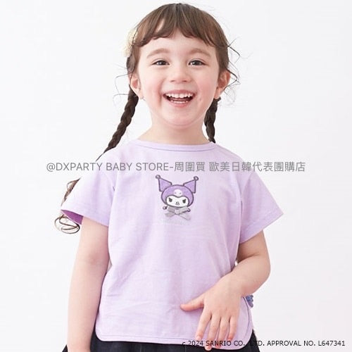 日本童裝 pe#main x Sanrio 刺繡圖案上衣 80-130cm 女童款 夏季 TOPS