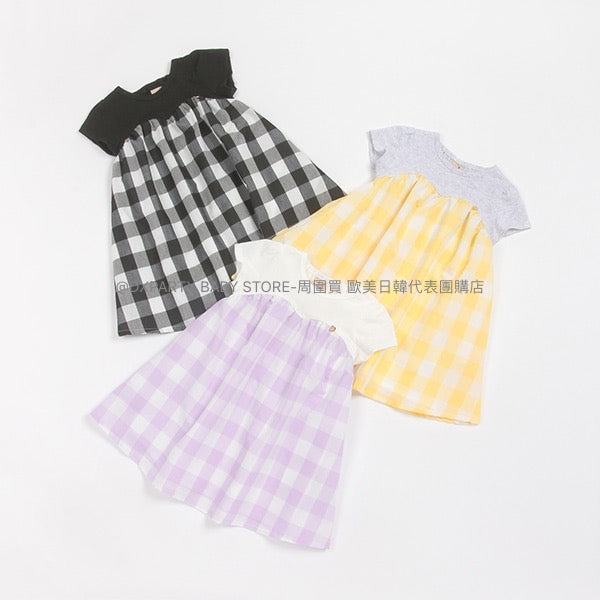 日本童裝 pe#main 拼接連身裙 80-130cm 女童款 夏季 DRESSES