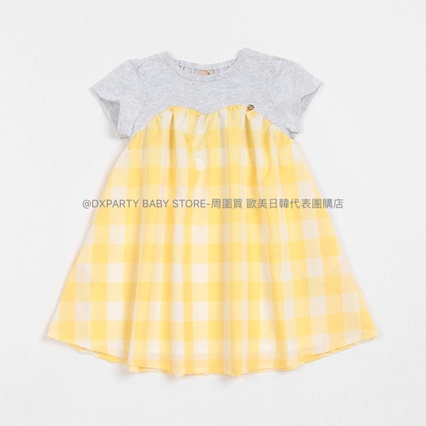 日本童裝 pe#main 拼接連身裙 80-130cm 女童款 夏季 DRESSES