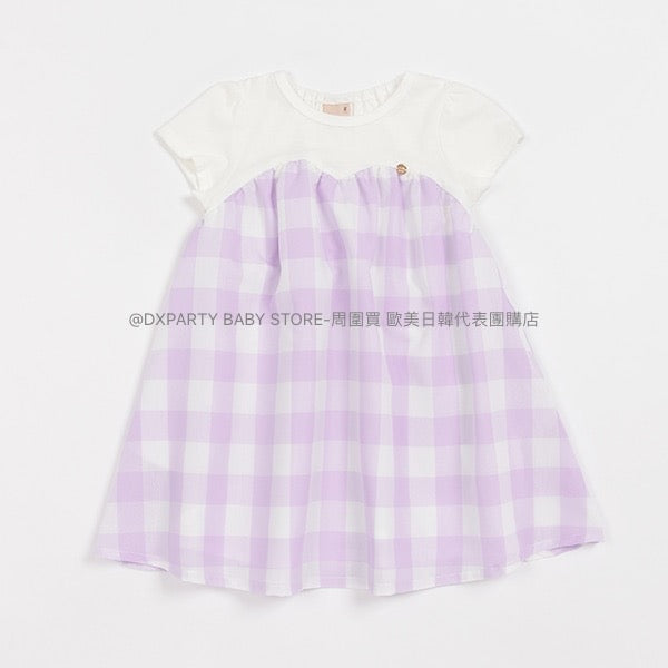 日本童裝 pe#main 拼接連身裙 80-130cm 女童款 夏季 DRESSES