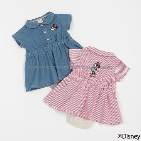 日本童裝 pe#main x Disney 連衣 70-80cm 女童款 初生嬰兒 夏季 Jumpsite