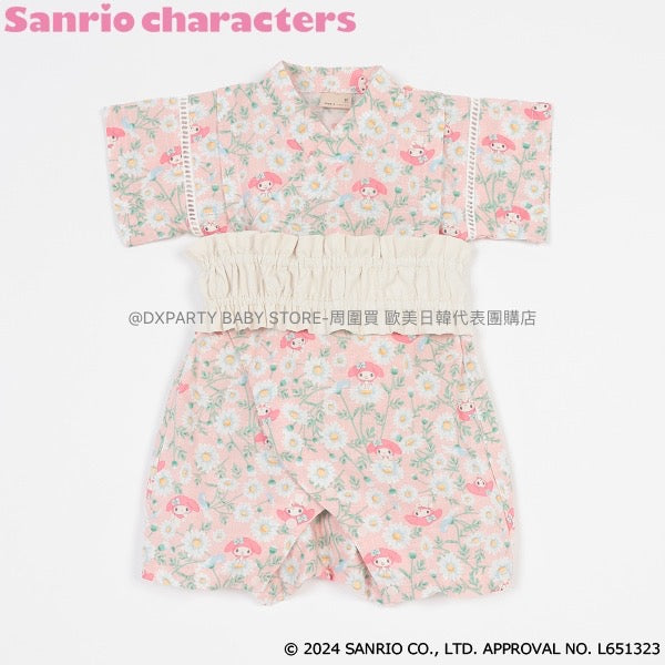 日本童裝 pe#main x Sanrio 日本甚平 70-80cm 女童款 初生嬰兒 夏季 日本和服 Jumpsite