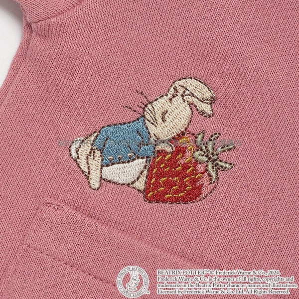 日本童裝 pe#main x PETER RABBIT 針織拉鍊外套 80-130cm 女童款 秋季 OUTERWEAR