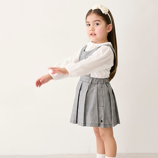 日本童裝 pe#main x POLO 背帶裙(可拆） 80-130cm 女童款 春季 DRESSES  SKIRTS 面試/宴會/表演