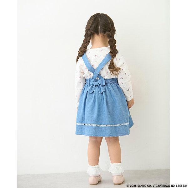 日本童裝 pe#main x Sanrio 背帶連身裙 80-130cm 女童款 春季 DRESSES