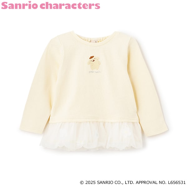 日本童裝 pe#main x Sanrio 假兩件紗邊上衣 80-130cm 女童款 春季 TOPS