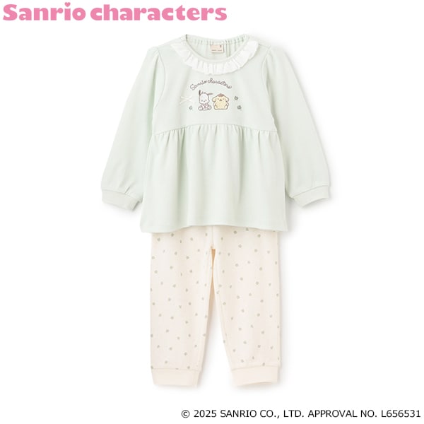 日本童裝 pe#main x Sanrio 睡衣套裝 80-130cm 女童款 春季 睡衣系列