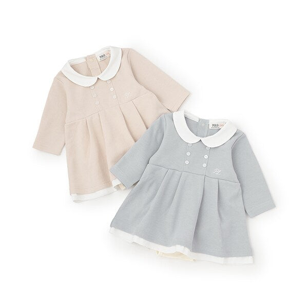 日本童裝 pe#main x POLO 優雅風格連衣 70-80cm 女童款 初生嬰兒 春季 Jumpsuit