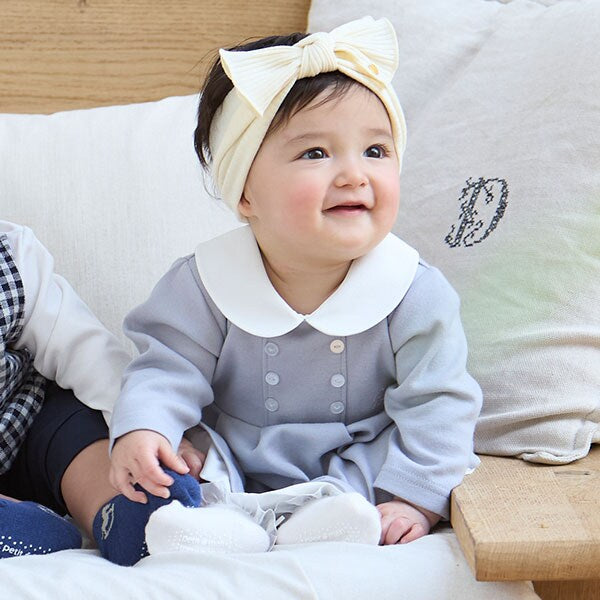 日本童裝 pe#main x POLO 優雅風格連衣 70-80cm 女童款 初生嬰兒 春季 Jumpsuit
