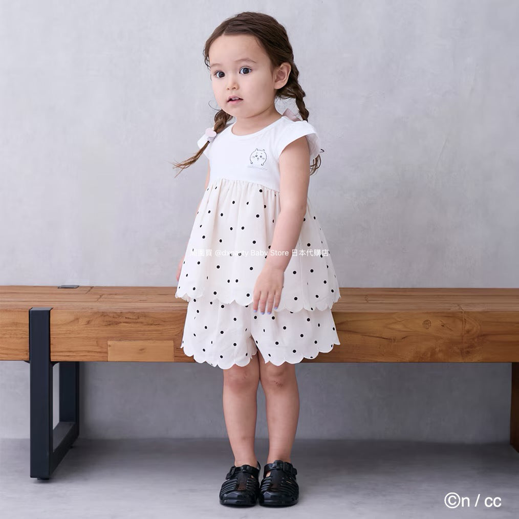 Japanese children's clothing pe#main x Chiikawa ちいかわ wavy shorts 90-130cm girls' summer PANTS 