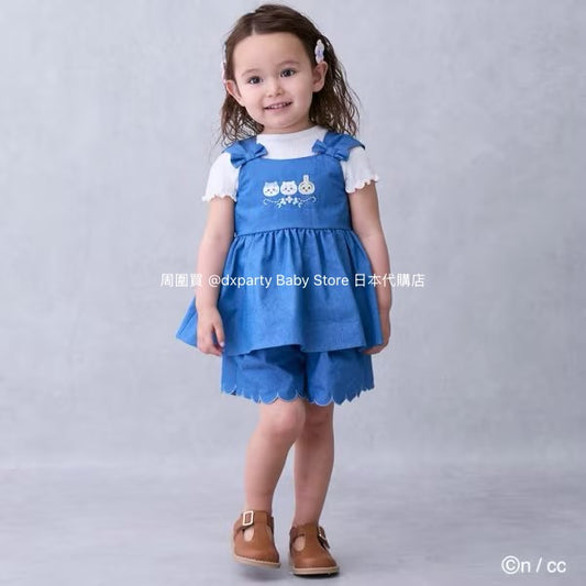 Japanese children's clothing pe#main x Chiikawa ちいかわ wavy shorts 90-130cm girls' summer PANTS 