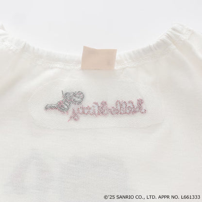 Japanese children's clothing pe#main x Sanrio Sunburn series contact cool off-shoulder lace top 80-130cm girls summer TOPS 