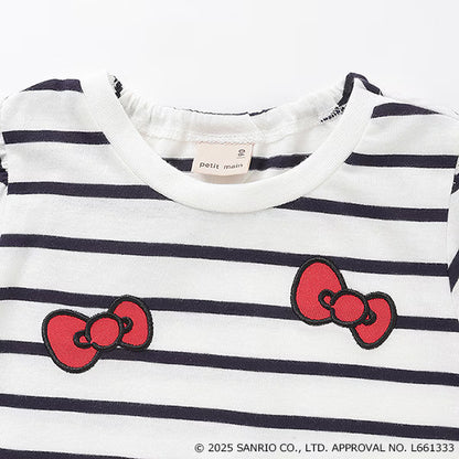 Japanese children's clothing pe#main x Sanrio Sun-burned series printed top 80-130cm girls summer TOPS 