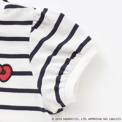 Japanese children's clothing pe#main x Sanrio Sun-burned series printed top 80-130cm girls summer TOPS 