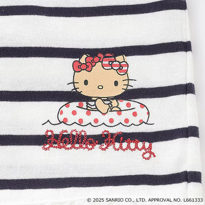 Japanese children's clothing pe#main x Sanrio Sun-burned series printed top 80-130cm girls summer TOPS 