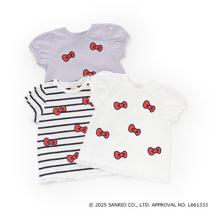 Japanese children's clothing pe#main x Sanrio Sun-burned series printed top 80-130cm girls summer TOPS 