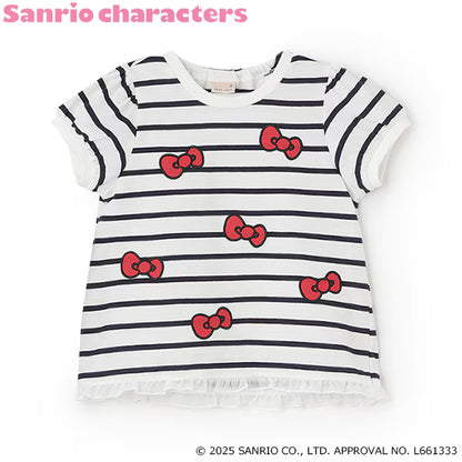 Japanese children's clothing pe#main x Sanrio Sun-burned series printed top 80-130cm girls summer TOPS 