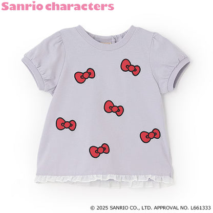 Japanese children's clothing pe#main x Sanrio Sun-burned series printed top 80-130cm girls summer TOPS 