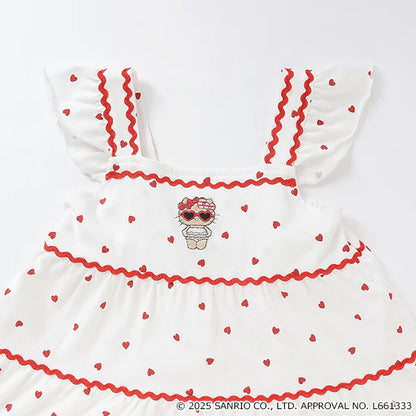 Japanese children's clothing pe#main x Sanrio Japanese-style suspender dress 80-130cm girls' summer dresses 