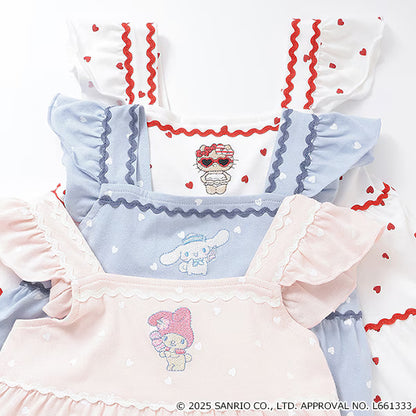 Japanese children's clothing pe#main x Sanrio Japanese-style suspender dress 80-130cm girls' summer dresses 