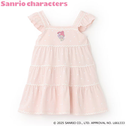 Japanese children's clothing pe#main x Sanrio Japanese-style suspender dress 80-130cm girls' summer dresses 