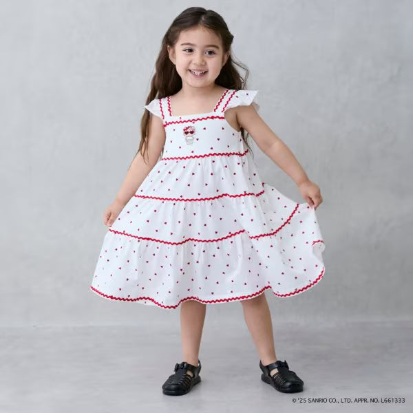 Japanese children's clothing pe#main x Sanrio Japanese-style suspender dress 80-130cm girls' summer dresses 